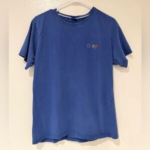 Google Logo Blue 100% Cotton Tee size L